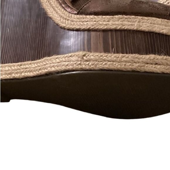 Shoe Dazzle Hanni Platform Wedge Sandals Sz 10 - Picture 10 of 11